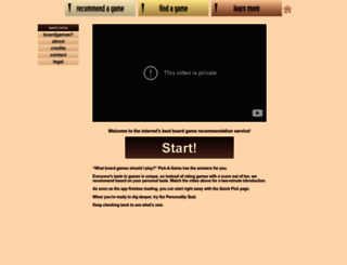 pick-a-game.com screenshot