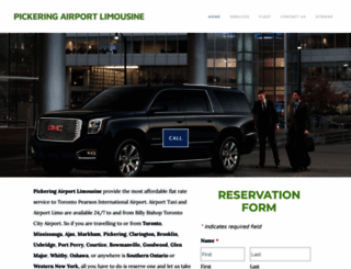 pickeringairportlimousine.ca screenshot