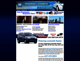 pickeringlocksmithmaster.ca screenshot