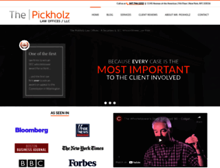 pickholzlaw.com screenshot