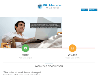 picklance.com screenshot