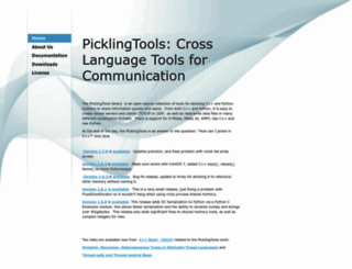 picklingtools.com screenshot