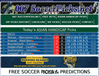 007 deals soccer picks