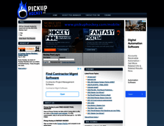 pickuphockey.com screenshot