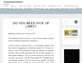 pickuplinesworld.com screenshot