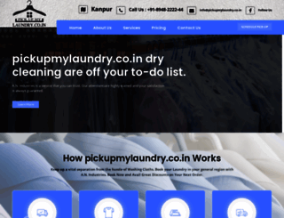 pickupmylaundry.co.in screenshot