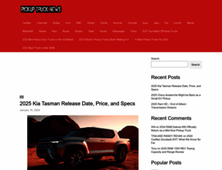 pickuptrucknews.com screenshot