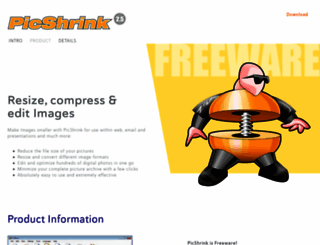 picshrink.com screenshot