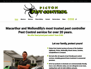 pictonpestcontrol.com.au screenshot