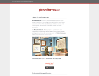 pictureframes.affiliatetechnology.com screenshot