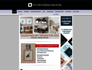 pictureframingmagazine.net screenshot