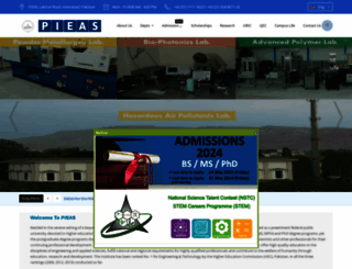 pieas.edu.pk screenshot