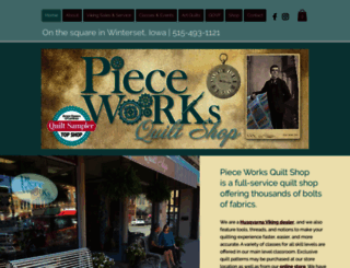pieceworksquiltshop.com screenshot