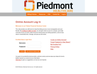 piedmont.ixt.com screenshot