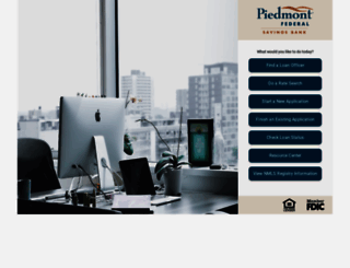 piedmontfederal.mortgagewebcenter.com screenshot