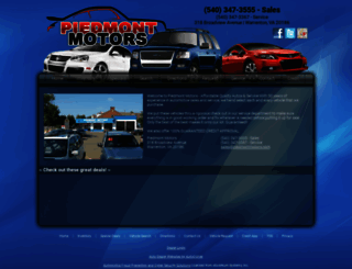 piedmontmotors.com screenshot