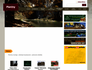 pieniny.com screenshot