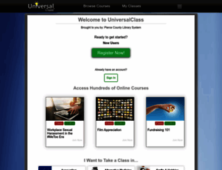 piercecowa.universalclass.com screenshot