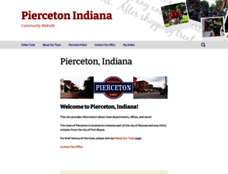pierceton.us screenshot
