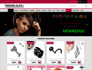 piercing-alice.fr screenshot