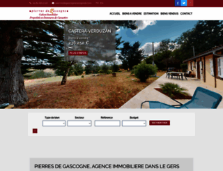 pierres-de-gascogne.com screenshot