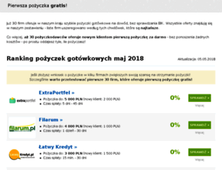 pierwszapozyczkagratis.pl screenshot