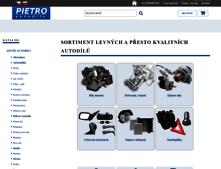 pietro-eshop.cz screenshot