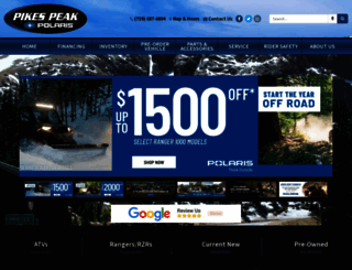 pikespeakpolaris.com screenshot