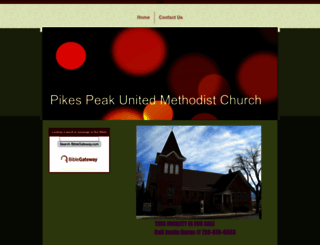 pikespeakunitedmethodistchurch.com screenshot
