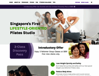 pilatesfitness.com.sg screenshot