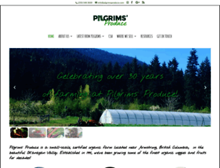 pilgrimsproduce.com screenshot