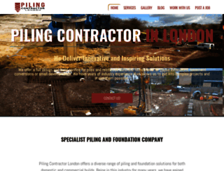 pilingcontractorlondon.com screenshot