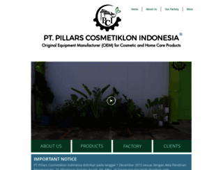 pillarsmfg.com screenshot