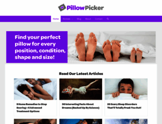 pillowpicker.com screenshot