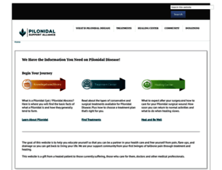 pilonidal.org screenshot