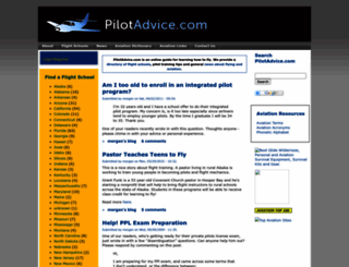 pilotadvice.com screenshot