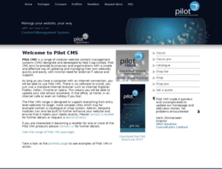 pilotcms.com screenshot