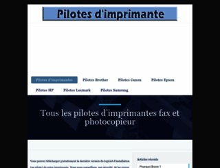 pilote-imprimante.com screenshot