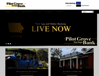 pilotgrovesavingsbank.com screenshot