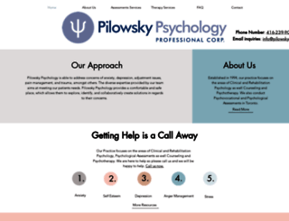 pilowsky.com screenshot