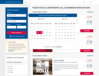 pilsenhotelspage.com screenshot