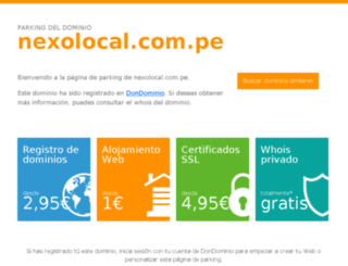 pimentel.nexolocal.com.pe screenshot
