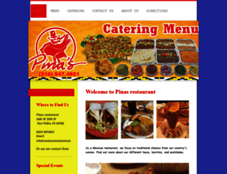 pinasmexicanrestaurant.com screenshot