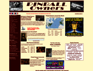 pinballowners.com screenshot