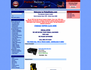 pinballsales.com screenshot