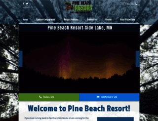 pinebeachresort.com screenshot
