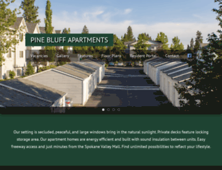 pinebluffapts.com screenshot