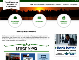 pinecitychamber.com screenshot