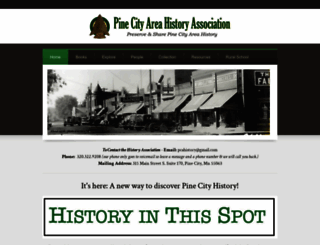 pinecityhistory.com screenshot