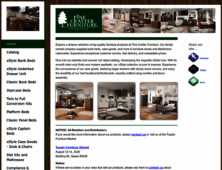 pinecrafterfurniture.com screenshot